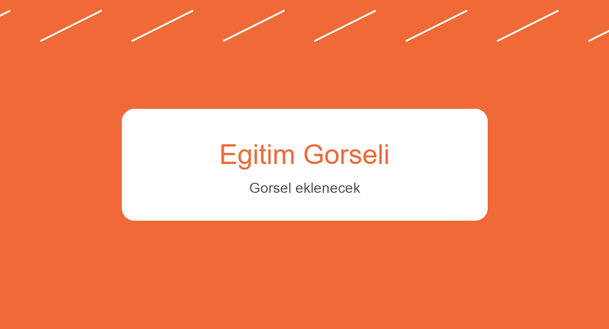 Eğitim Başlığı 1